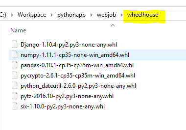 Creating Wheel Files