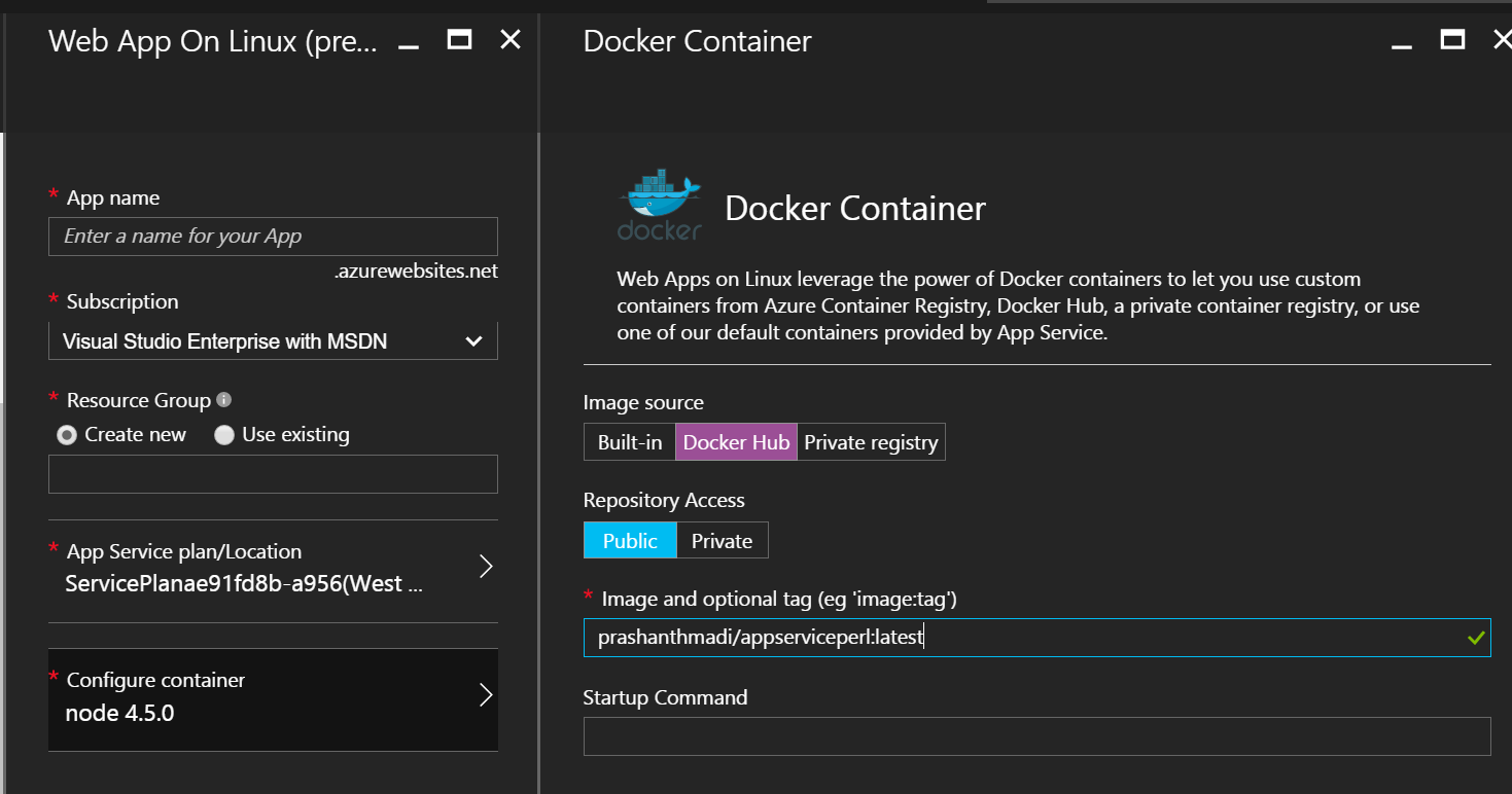 Custom Container