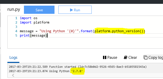 Python First Function App