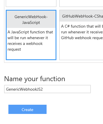 JS Generic Webhook