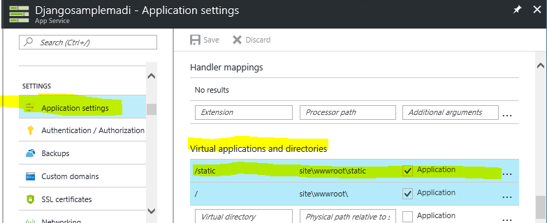 static folder virtual directory