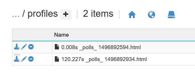 Profiler Output Files